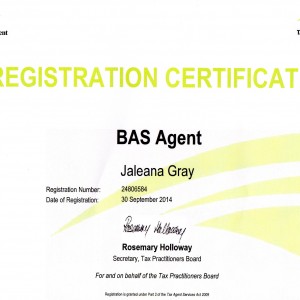 I AM NOW A REGISTERED BAS AGENT NUMBER  24806584